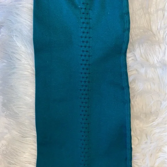 NWOT Free People Movement Good Karma Leggings Medium Large Spruced Up Green - Picture 6 of 9